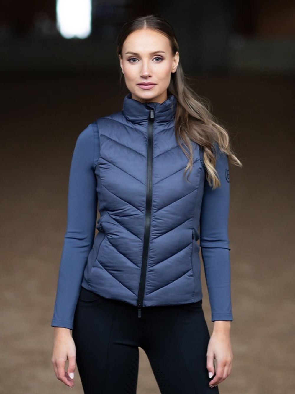 Equestrian Stockholm Versatile Vest in Dark Venice Size Large